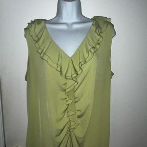 BEAUTIFUL RUFFLE BLOUSE SIZE 16